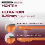 MONTRA Infinity Glass – 3D AR Privacy Tempered Glass for iPhone with 0.25mm Curved, 9H, Oleoshield - Image 9