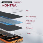 MONTRA SnapGlass – AR Privacy Tempered Glass for iPhone with Clear Finish, Triple-Strengthened 9H, Easy Installation - Image 11